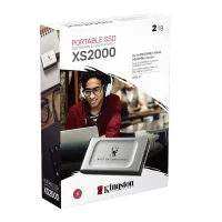 Внешний портативный SSD накопитель Kingston XS2000 BoC, 2 ТБ, Silver 3