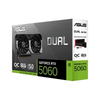 Placă video ASUS Dual GeForce RTX 5060 OC, Gri 8