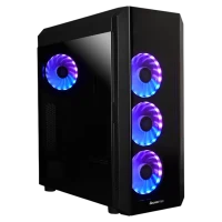 Корпус для ПК Chieftec GL-03B-UC-OP Mid-Tower, Черный