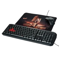 Игровой коврик для мыши Acer Nitro NMP450, Medium, Black/Red 2