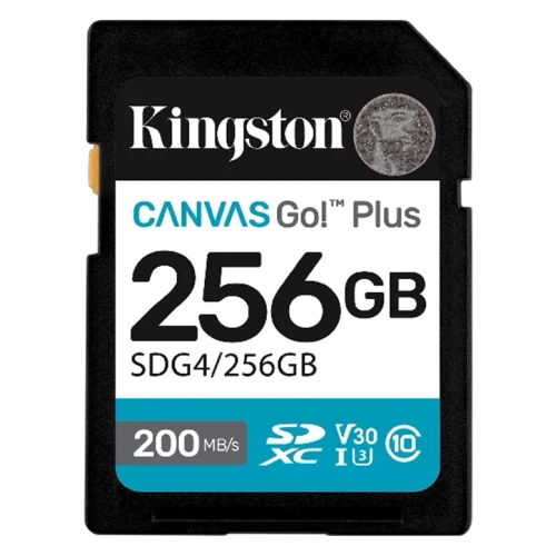 Card de memorie SD Kingston Canvas Go! Plus G4, 256GB