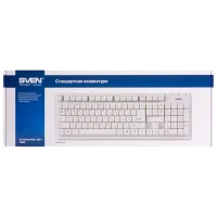Tastatură Sven Standard 301, Cu fir, Alb 7
