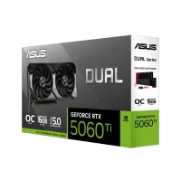 Placă video ASUS Dual GeForce RTX 5060 Ti OC, Negru 8