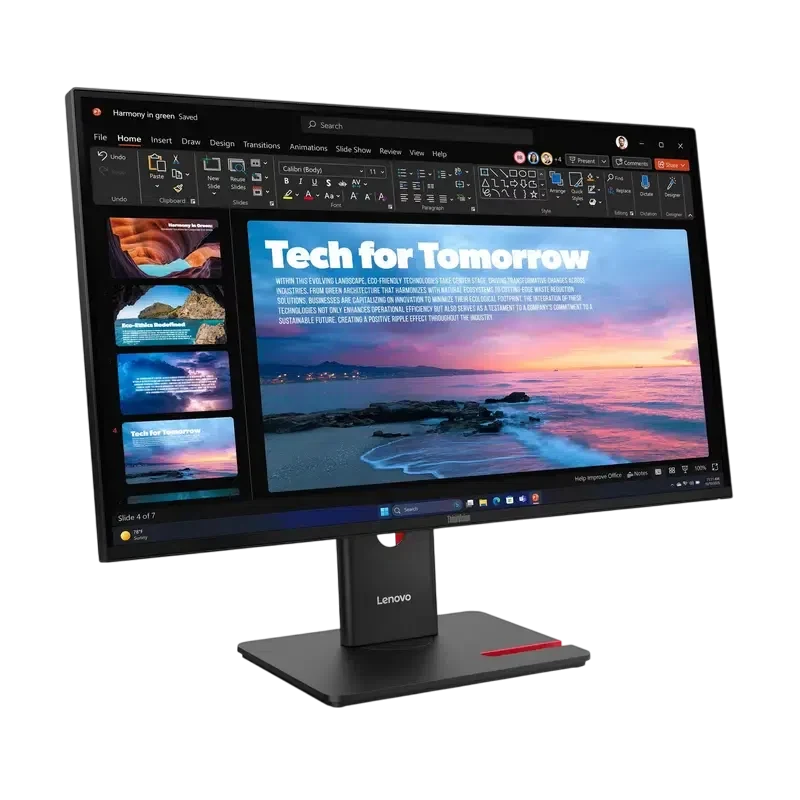 Монитор 27" Lenovo T27QD-40, IPS 2560x1440 WQHD, Eclipse Black 3