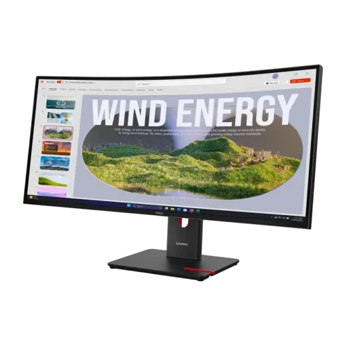 Монитор 34" Lenovo T34WD-40, VA 3440x1440 WQHD, Eclipse Black