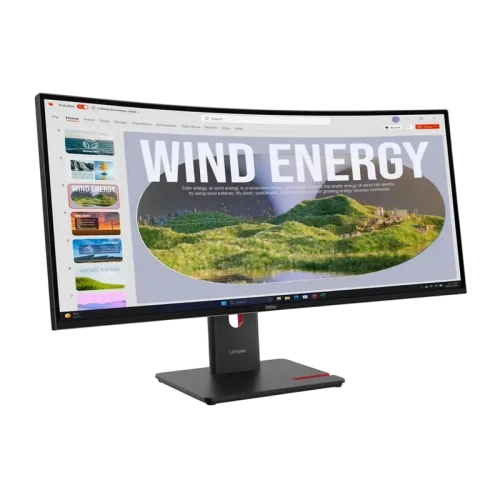 Монитор 34" Lenovo T34WD-40, VA 3440x1440 WQHD, Eclipse Black