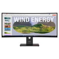 Monitor 34" Lenovo T34WD-40, VA 3440x1440 WQHD, Eclipse Black