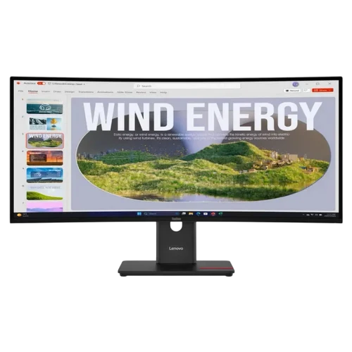 Монитор 34" Lenovo T34WD-40, VA 3440x1440 WQHD, Eclipse Black