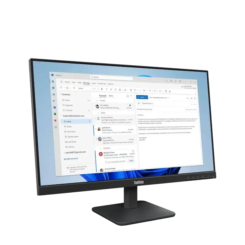 Монитор 23,8" Lenovo ThinkVision S24-4e, IPS 1920x1080 FHD, Чёрный 2