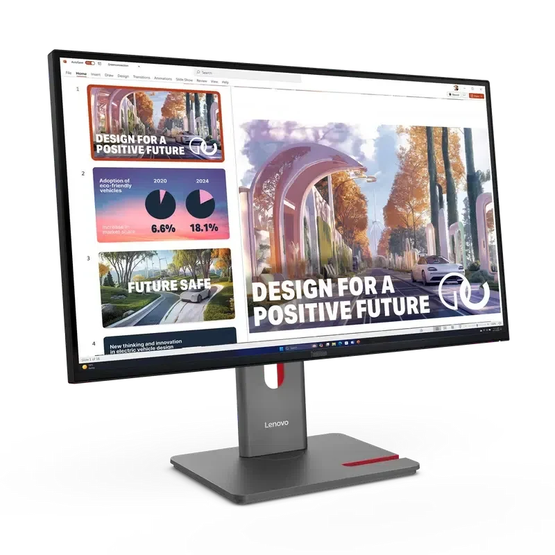 Монитор 27" Lenovo ThinkVision P27QD-40, IPS 2560x1440 WQHD, Чёрный 3