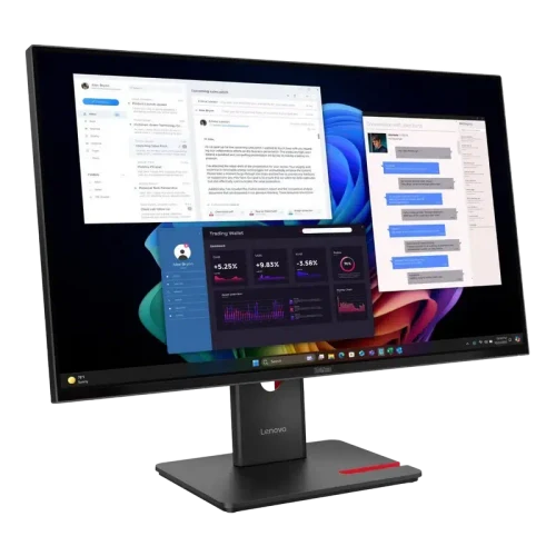 Монитор 27" Lenovo ThinkVision T27UD-40, IPS 3840x2160 4K UHD, Чёрный