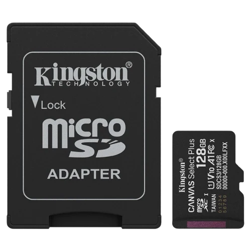 Карта памяти Kingston Canvas Select Plus, 128 ГБ, Black