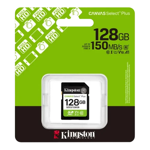 Карта памяти Kingston Canvas Select Plus, 128Гб