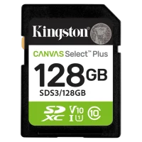 Карта памяти Kingston Canvas Select Plus, 128Гб