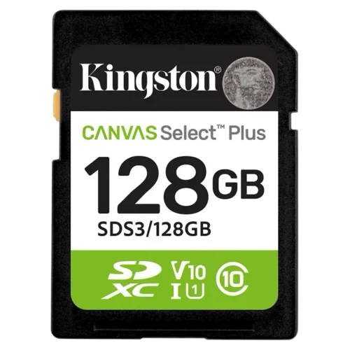 Карта памяти Kingston Canvas Select Plus, 128Гб