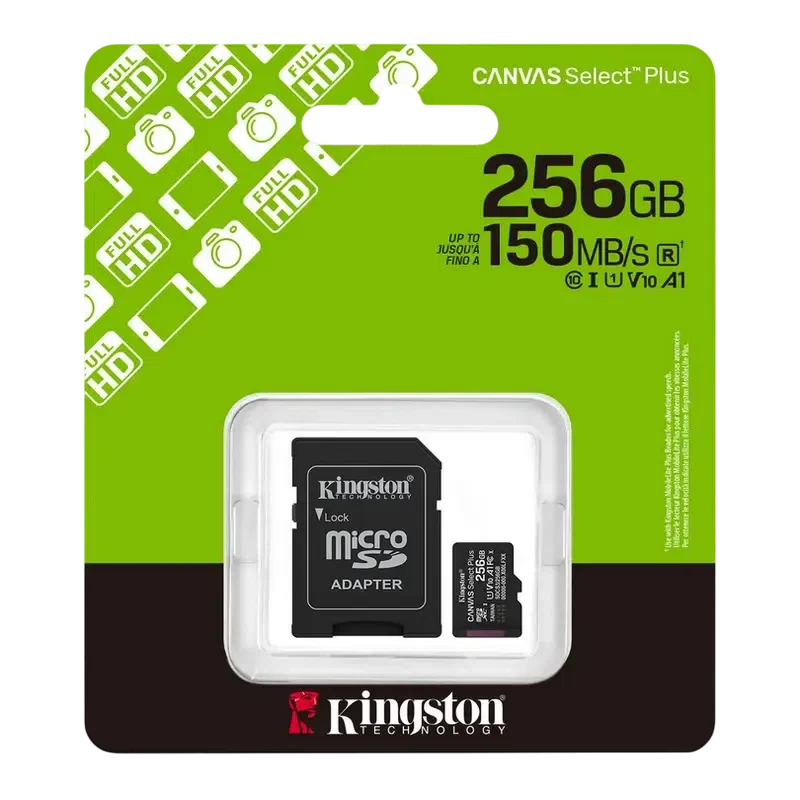Карта памяти Kingston Canvas Select Plus, 256Гб 3