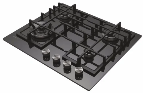 Plită incorporabilă cu gaz Candy CVFG6BF4PX, Negru