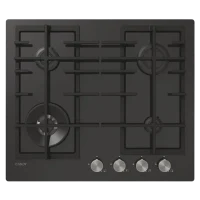 Plită incorporabilă cu gaz Candy CVFG6BF4PX, Negru