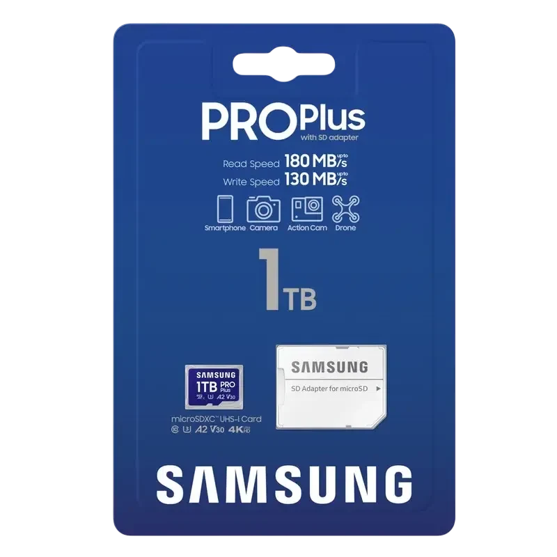 Карта памяти Samsung PRO Plus MicroSD, 1024Гб 8