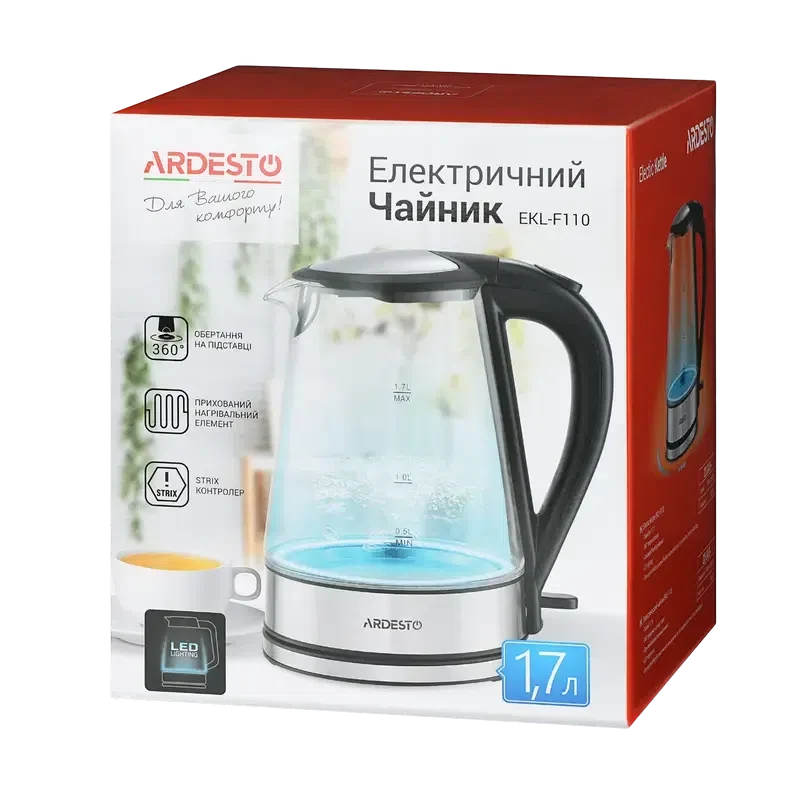 Fierbător electric Ardesto EKL-F110, Black 6