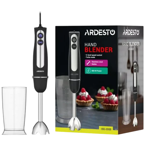 Blender de mână Ardesto HBG-800B, Black