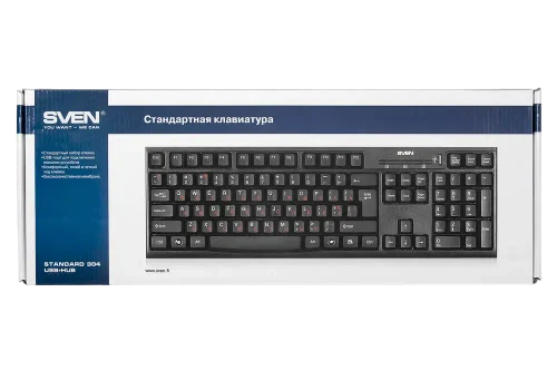 Клавиатура SVEN Standard 304, Black