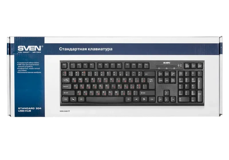 Клавиатура SVEN Standard 304, Black 4