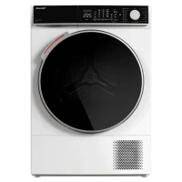 Uscător de rufe Sharp KD-NHL0S9GWC-EE, 10 kg, Alb