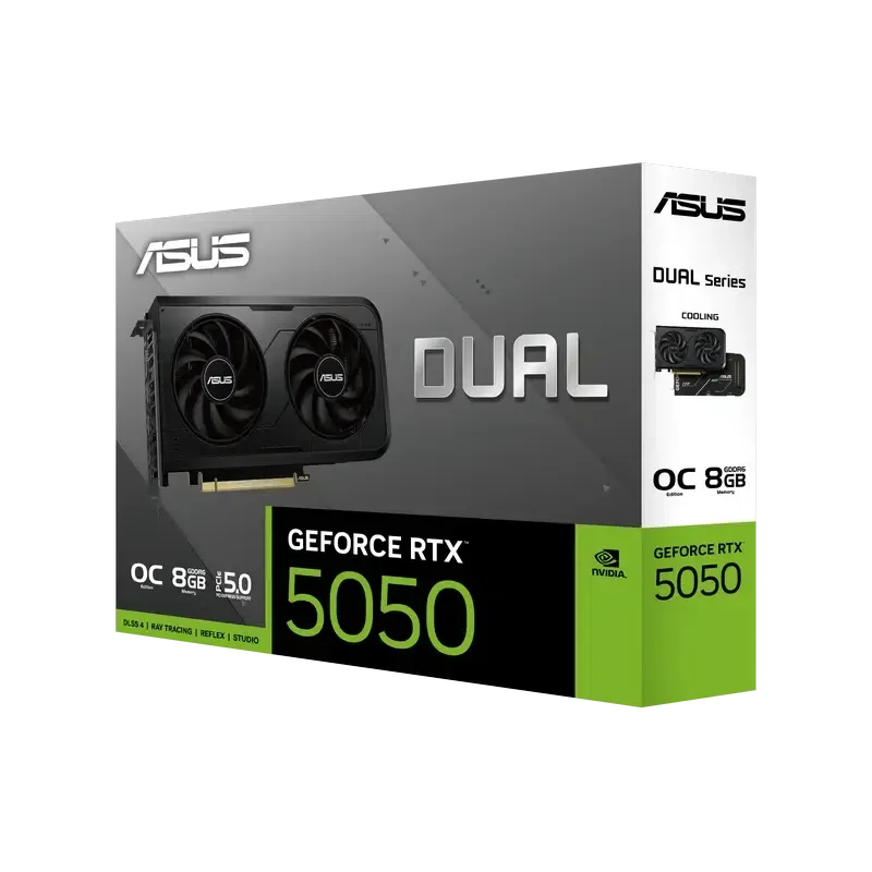 Placă video ASUS Dual GeForce RTX 5050 OC, Negru 14