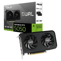 Placă video ASUS Dual GeForce RTX 5050 OC, Negru
