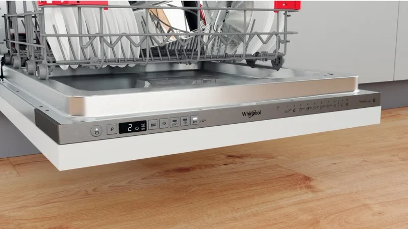 Встраиваемая посудомоечная машина Whirlpool WIO 3O540 PELG, Белый 3