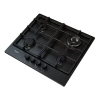 Газовая варочная панель Whirlpool TKRL 661 NB, Black 3