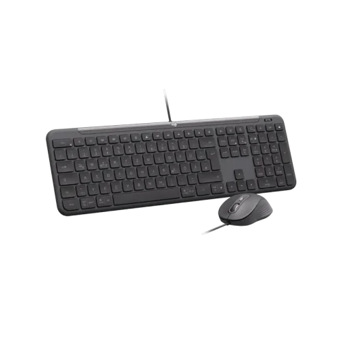 Клавиатура и мышь Logitech Signature Slim MK620, Проводное, Чёрный