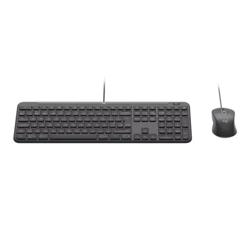Клавиатура и мышь Logitech Signature Slim MK620, Проводное, Чёрный