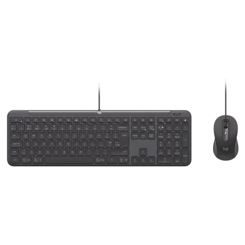 Клавиатура и мышь Logitech Signature Slim MK620, Проводное, Чёрный