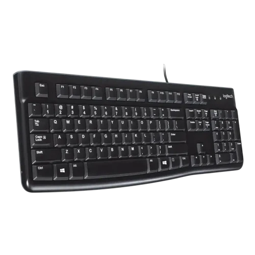 Клавиатура Logitech K120, Проводное, Чёрный