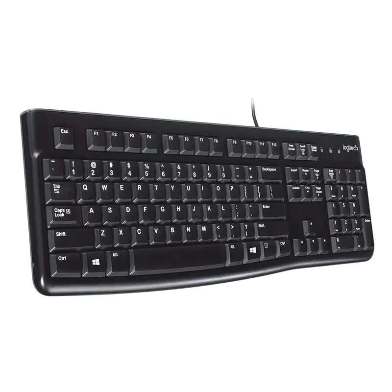 Клавиатура Logitech K120, Проводное, Чёрный 3