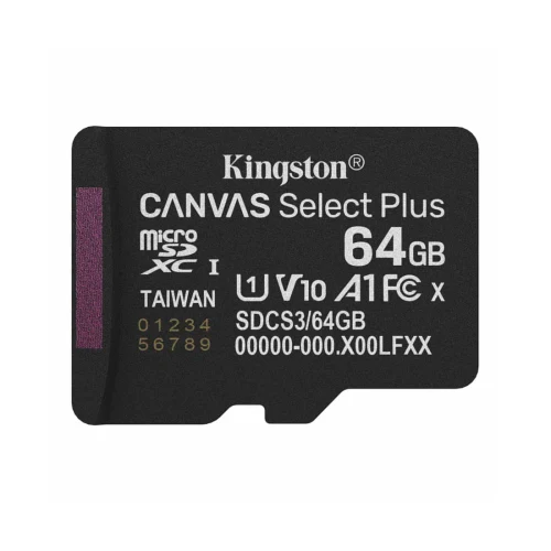 Карта памяти Kingston Canvas Select Plus, 64ГБ