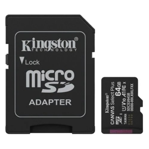 Карта памяти Kingston Canvas Select Plus, 64ГБ