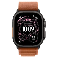 Apple Watch Ultra 3 Black Alpine Loop Terra Cotta 2