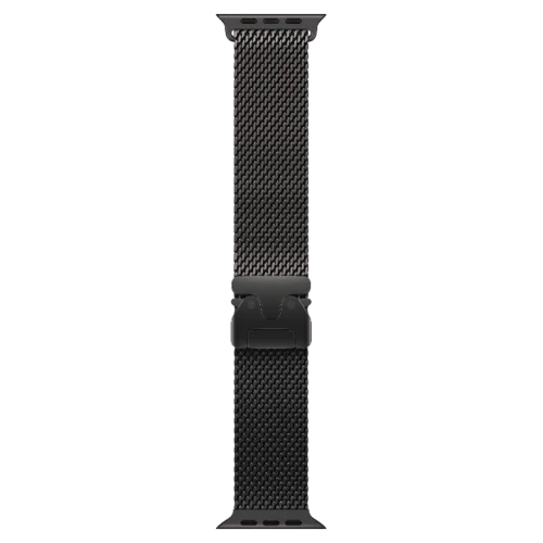 Apple Watch Ultra 3 Black Titanium Milanese Loop Natural