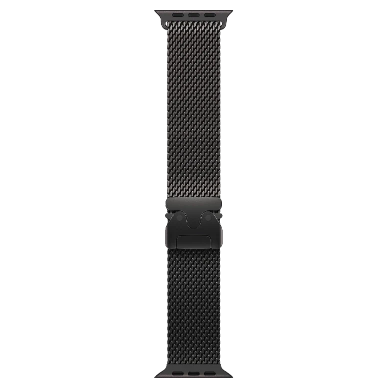 Apple Watch Ultra 3 Black Titanium Milanese Loop Natural 3