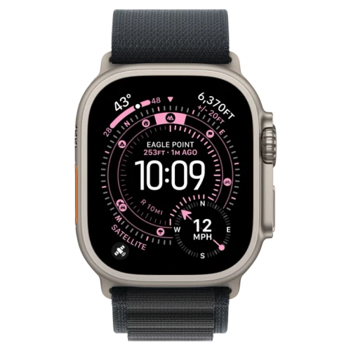 Apple Watch Ultra 3 Natural Alpine Loop Black