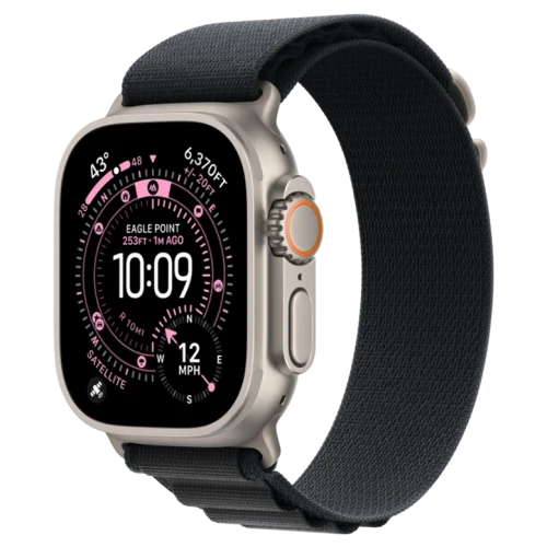 Apple Watch Ultra 3 Natural Alpine Loop Black