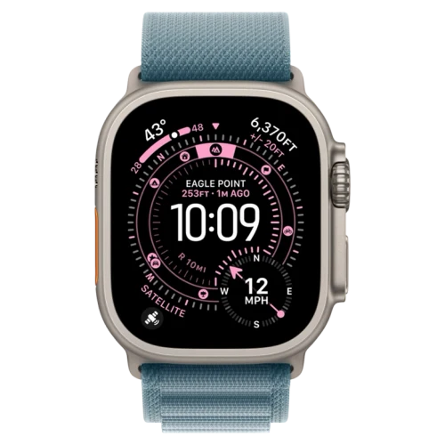 Apple Watch Ultra 3 Natural Alpine Loop Light Blue