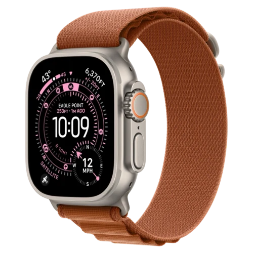 Apple Watch Ultra 3 Natural Alpine Loop Terra Cotta