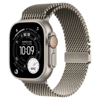 Apple Watch Ultra 3 Natural Titanium Milanese Loop Natural