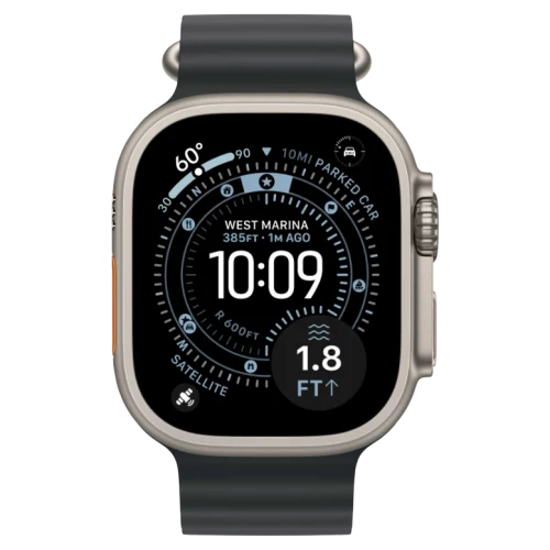 Apple Watch Ultra 3 Natural Ocean Band Black