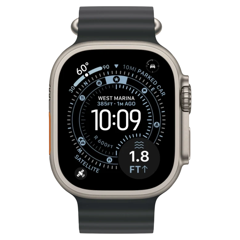 Apple Watch Ultra 3 Natural Ocean Band Black 2
