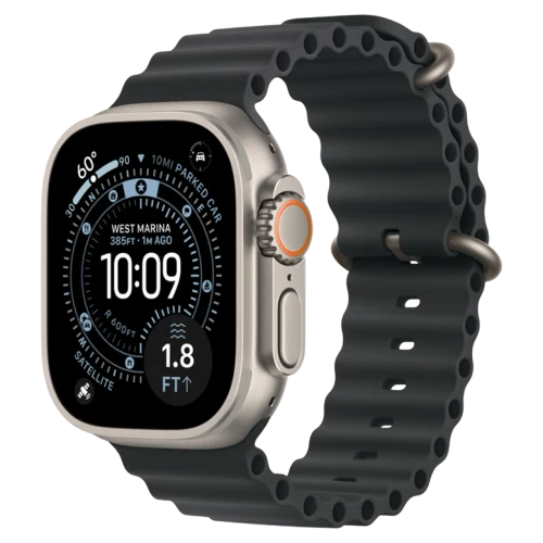 Apple Watch Ultra 3 Natural Ocean Band Black